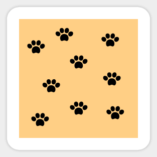 Paw pattern Sticker